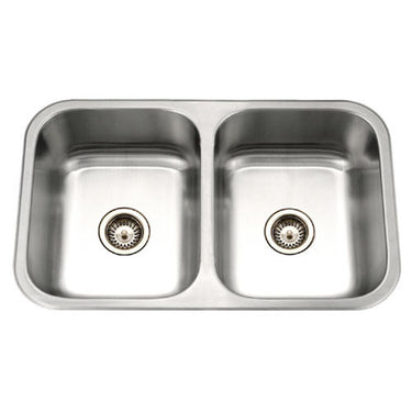 Houzer Medallion Gourmet Series Undermount Stainless Steel 50/50 Double Bowl Kitchen Sink Kitchen Sink - Undermount Houzer